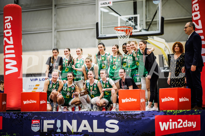 Basketball, Win2Day Basketball Damen Superliga 2023/24, Playoff, Finale Spiel 3, SKN St. Pölten, UBI Graz, 