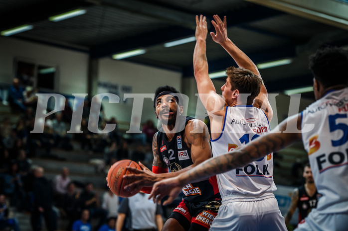 Basketball, bet-at-home Basketball Superliga 2021/22, Grunddurchgang Runde 4, Oberwart Gunners, BC GGMT Vienna, Michael Hughes (2)