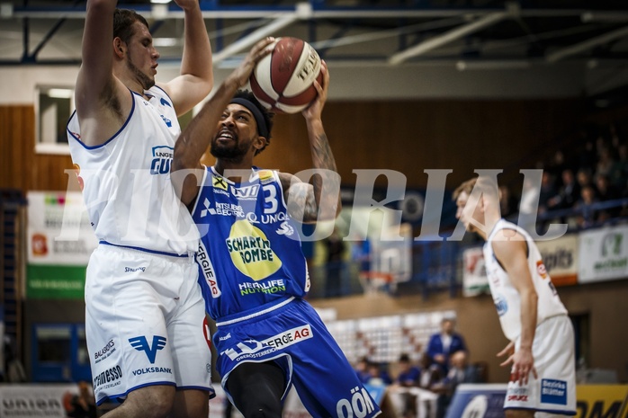 Basketball, ABL 2018/19, Grunddurchgang 17.Runde, Oberwart Gunners, Gmunden Swans, Chance Murray (3)