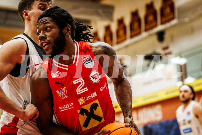 Basketball, win2day Basketball Superliga 2024/25, Grunddurchgang 8.Runde, SKN St. Pölten, Flyers Wels, Damion Rosser (2)