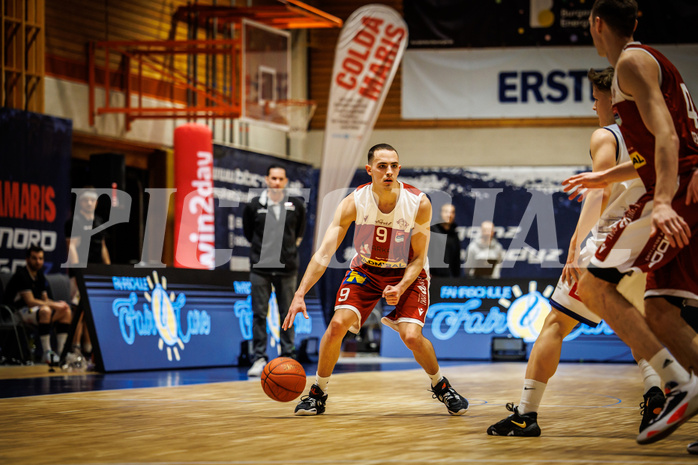 Basketball, win2day Basketball Superliga 2022/23, 2. Qualifikationsrunde, BBC Nord Dragonz, Traiskirchen Lions, Lukas Hahn (9)