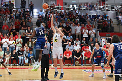 Basketball Superliga 2024/25, Playoff, Viertelfinale Spiel 3, Flyers Wels vs BBC Nord Dragonz,
