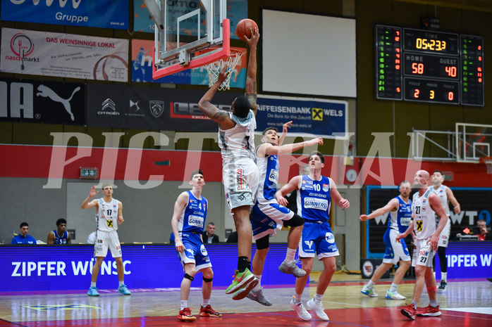 Win2Day Basketball Superliga 2022/23, 9. Plazierungsrunde, Flyers Wels, Oberwart Gunners,
