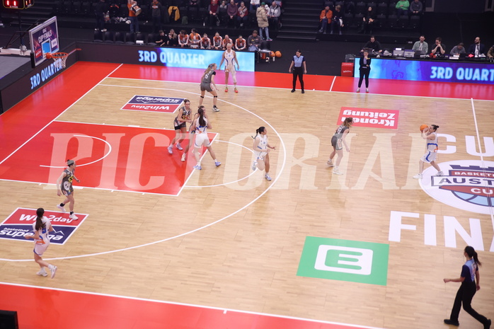 18.01.2025, Graz, Raiffeisen Sportpark, Basketball Austria Cup 2025, Final Four, Semifinale, DBB Wels vs Klosterneuburg Duchess, 18.01.2025, Graz, Raiffeisen Sportpark, Basketball Austria Cup 2025, Final Four, Semifinale, DBB Wels vs Klosterneuburg Duchess,