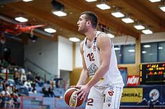 Basketball, Admiral Basketball Superliga 2019/20, Grunddurchgang 9.Runde, Traiskirchen Lions, SKN St. Pölten, Nikias Schönerstedt (12)