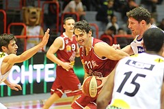 Basketball ABL 2015/16 Grunddurchgang 14.Runde Traiskirchen Lions vs. Gmunden Swans