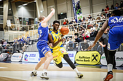 Basketball, bet-at-home Basketball Superliga 2021/22, Grunddurchgang 15.Runde, SKN St. Pölten Basketball, Oberwart Gunners, Kelvin Lewis (1)