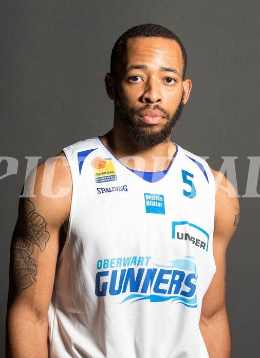 Basketball, ABL 2017/18, Teampictures, Oberwart Gunners, , Louis Dabney Jr. (5)