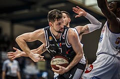 Basketball, ABL 2018/19, Grunddurchgang 19.Runde, Oberwart Gunners, Flyers Wels, Davor Lamesic (7)