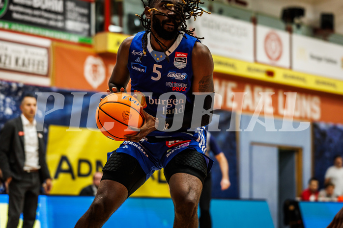 Basketball, win2day Basketball Superliga 2024/25, Grunddurchgang 6.Runde, Traiskirchen Lions, Oberwart Gunners, Siegfried Reid (5)