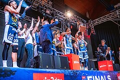Basketball, Win2Day Superliga 2022/23, Playoff, Finale Spiel 4, BC Vienna, Gmunden Swans, 