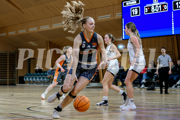 22.02.2025 Österreichischer Basketballverband 2024/25, SLWU19 Basket Flames UNION vs Basket Duchess