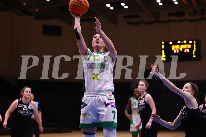 02.03.2024, Graz, Raiffeisen Sportpark, Basketball Damen Superliga 2023/24, Grunddurchgang 14.Runde, UBI Holding Graz - Basket Flames Women ,  