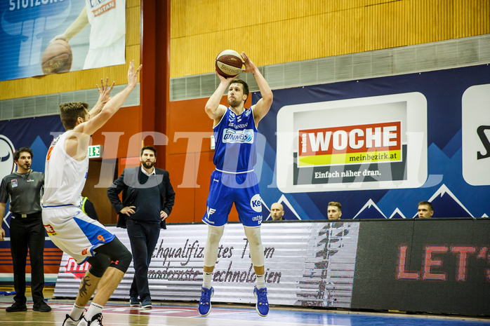 Basketball, Basketball Austria Cup, Achtelfinale, Kapfenberg Bulls, Oberwart Gunners, Andrius Mikutis (5)