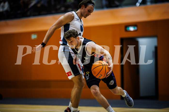 Basketball, Basketball Zweite Liga 2024/25, Grunddurchgang 3.Runde, Vienna Timberwolves, Vienna United, Armin Kapic (8)