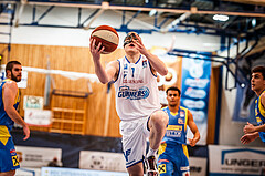 Basketball, bet-at-home Basketball Superliga 2020/21, Grunddurchgang, 6. Runde, Oberwart Gunners, SKN St. Pölten Basketball, Sebastian Käferle (7)