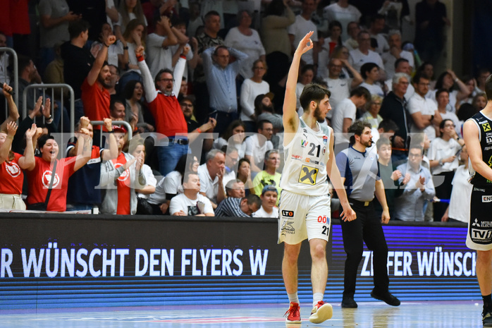Win2Day Basketball Superliga 2022/23, Playoff,Semifinale Spiel 4, Flyers Wels vs Swans Gmunden,