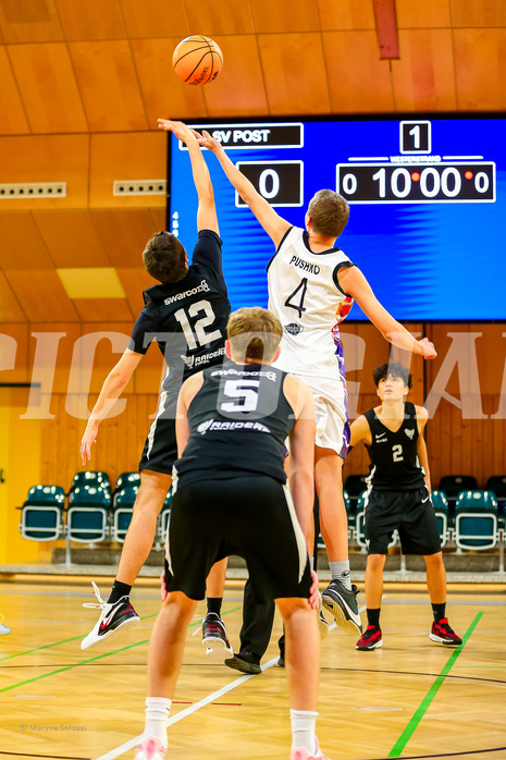 01.12.2024 Österreichischer Basketballverband 2024/25, SLMU16, Post SV Wien vs. Swarco Raiders