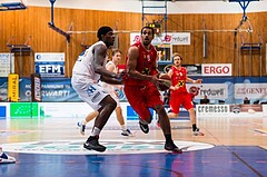 Basketball, ABL 2016/17, Playoff HF Spiel 2, Oberwart Gunners, WBC Wels, Lorenzo O'Neal (9)