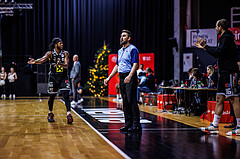 Basketball, Win2Day Superliga 2024/25, Grunddurchgang 17.Runde, BC Vienna, Flyers Wels, Damion Rosser (2)