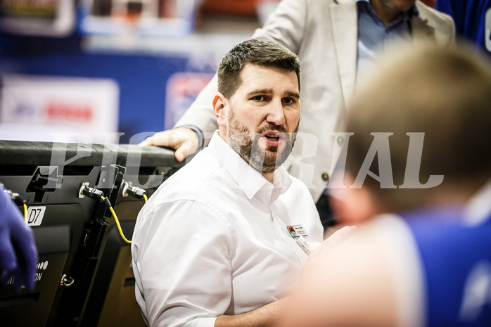 Basketball, bet-at-home Basketball Superliga 2020/21, Platzierungsrunde 9.Runde, Kapfenberg Bulls, Oberwart Gunners, Horst Leitner (Coach)