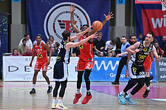 Basketball, Superliga 2024/25, Plazierungsrunde 5.Runde, Flyers Wels vs. Gmunden Swans,
