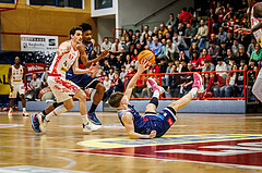 Basketball, win2day Basketball Superliga 2024/25, Grunddurchgang 20.Runde, Traiskirchen Lions, BBC Nord Dragonz, Valentin Pasterk (6)