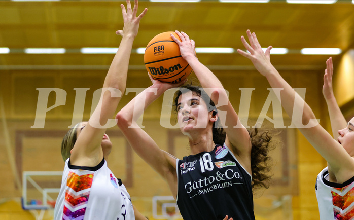 Basketball Damen Superliga 2023/24, Grunddurchgang 10.Runde Vienna United vs. Basket Flames