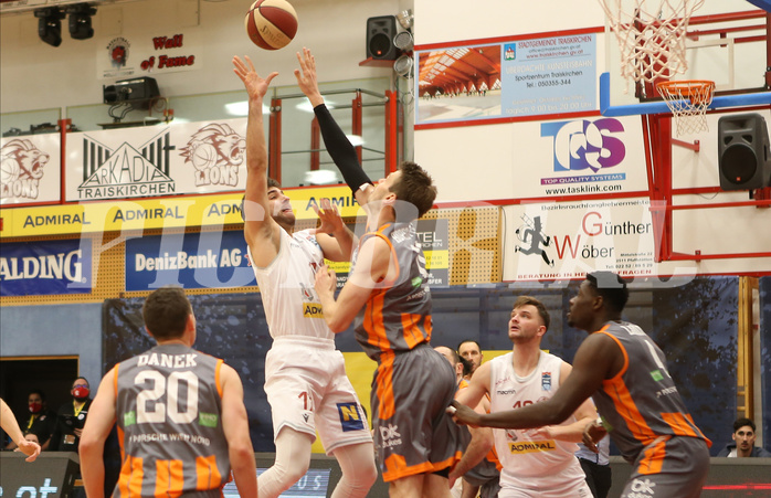 Basketball Superliaga 2020/21, Grunddurchgang 14.Runde Traiskirchen Lions vs. Klosterneuburg Dukes