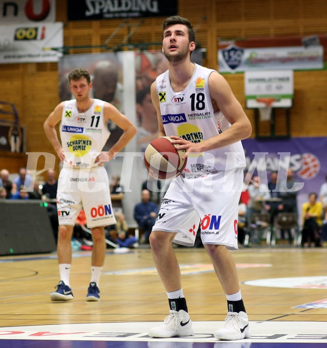 Basketball ABL 2017/18, Grunddurchgang 24.Runde Gmunden Swans vs. UBSC Graz


