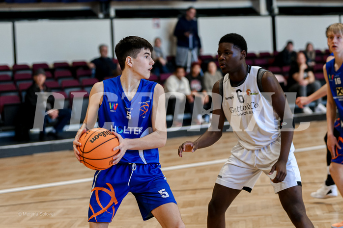 02.03.2025 Österreichischer Basketballverband 2024/25, SLMU16 Basket Flames WAT vs. FCN Baskets Wels