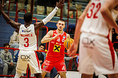 Basketball, win2day Basketball Superliga 2024/25, Grunddurchgang 8.Runde, SKN St. Pölten, Flyers Wels, Gavrilo Tepic (4)
