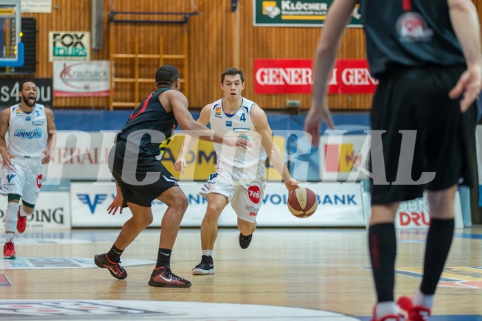 Basketball, ABL 2017/18, Grunddurchgang 21.Runde, Oberwart Gunners, WBC Wels, Jakob Szkutta (4)