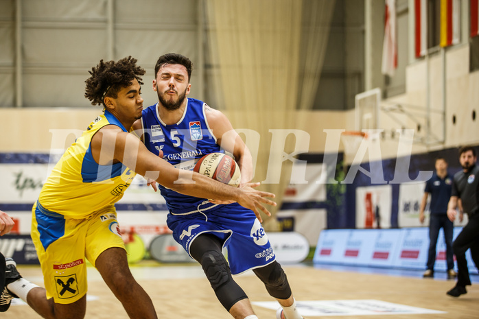 Basketball, bet-at-home Basketball Superliga 2020/21, Grunddurchgang 15. Runde, SKN St. Pölten Basketball, Oberwart Gunners, Ignas Fiodorovas (5)