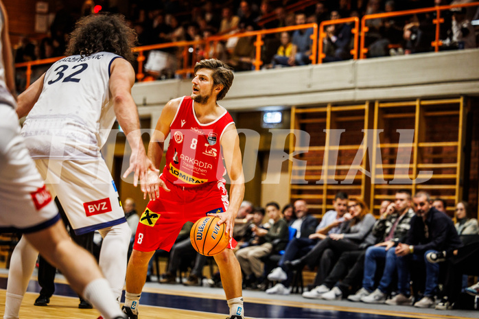 Basketball, win2day Basketball Superliga 2024/25, Grunddurchgang Runde 7, BBC Nord Dragonz, Traiskirchen Lions, Moritz Lanegger-Rest (8)