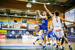 Basketball, Admiral Basketball Superliga 2019/20, Grunddurchgang 10.Runde, Kapfenberg Bulls, Oberwart Gunners, Sebastian Käferle (7)