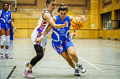 Basketball, Win2Day Basketball Damen Superliga 2023/24, Grunddurchgang 1.Runde, Vienna United, DBB LZ OÖ, Alona Dobrovolska (12), Lisa Ganhör (9)