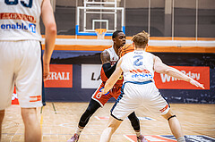 Basketball, Win2Day Superliga 2022/23, Grunddurchgang 15.Runde, Vienna Timberwolves, Arkadia Traiskirchen Lions, Davon Clare (0)