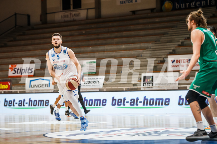 Basketball, bet-at-home Basketball Superliga 2020/21, Platzierungsrunde, 4. Runde, Oberwart Gunners, Kapfenberg Bulls, Ignas Fiodorovas (5)