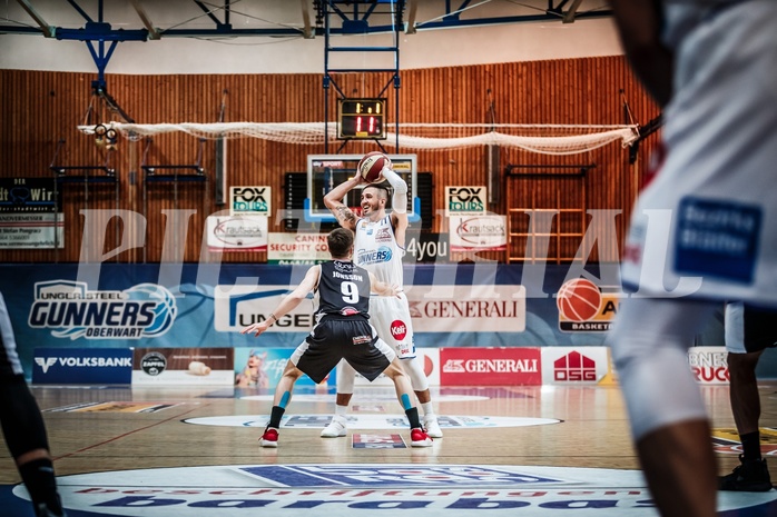 Basketball, ABL 2018/19, Grunddurchgang 1.Runde, Oberwart Gunners, Flyers Wels, Hayden Lescault (11)