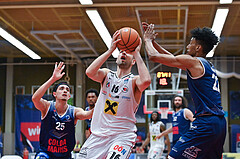 Basketball Superliga 2024/25, Playoff, Viertelfinale Spiel 3, Flyers Wels vs BBC Nord Dragonz,
