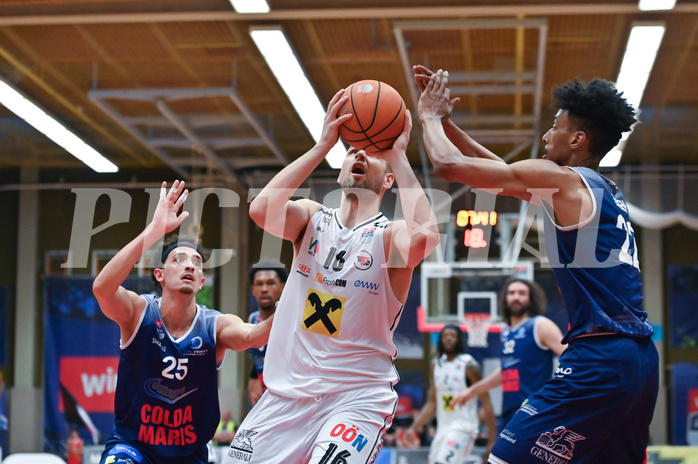 Basketball Superliga 2024/25, Playoff, Viertelfinale Spiel 3, Flyers Wels vs BBC Nord Dragonz,
