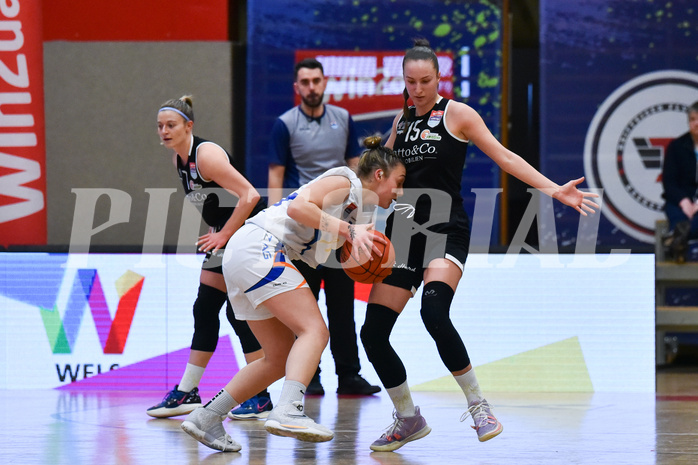 Win2Day Basketball, Damen Superliga 2022/23, Grunddurchgang 12. Runde, DBB LZ OÖ vs Basket Flames,