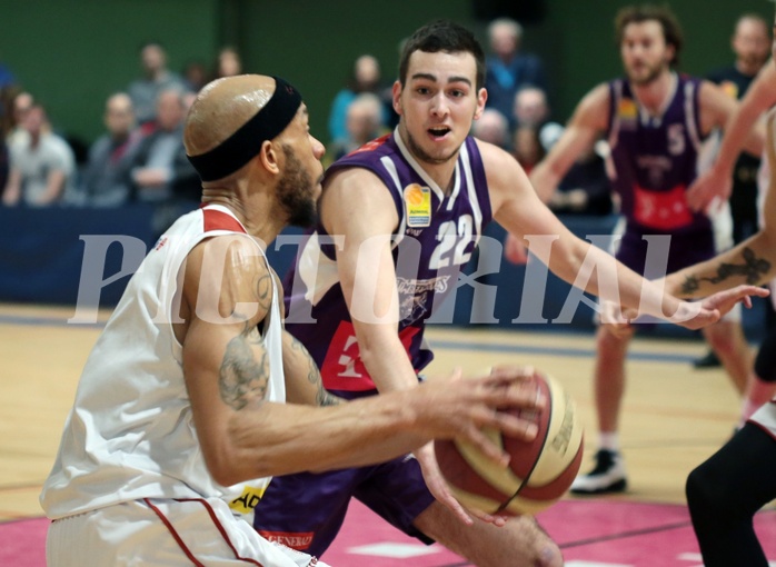 03.02.2019 Basketball ABL 22. Runde   DC Timberwolves vs Traiskirchen Lions 
Im Bild: