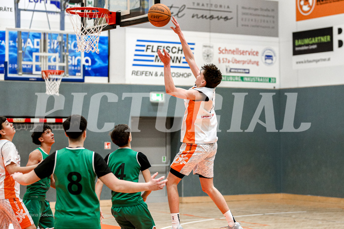 29.03.2025 Österreichischer Basketballverband 2024/25, SLMU16, Basket Dukes vs. KOS Celovec