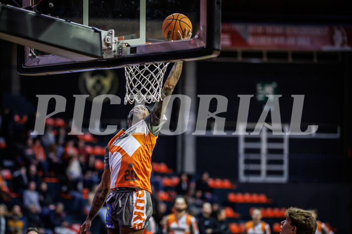 Basketball, Win2Day Superliga 2023/24, Grunddurchgang 18.Runde, BC Vienna, Klosterneuburg Dukes, Michael Weathers (20)