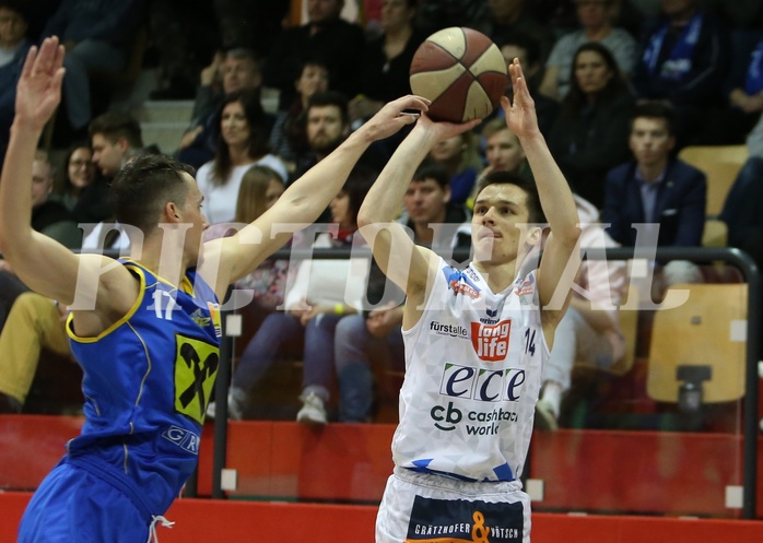 Basketball ABL 2017/18, Grunddurchgang 28.Runde Kapfenberg Bulls vs. UBSC Graz