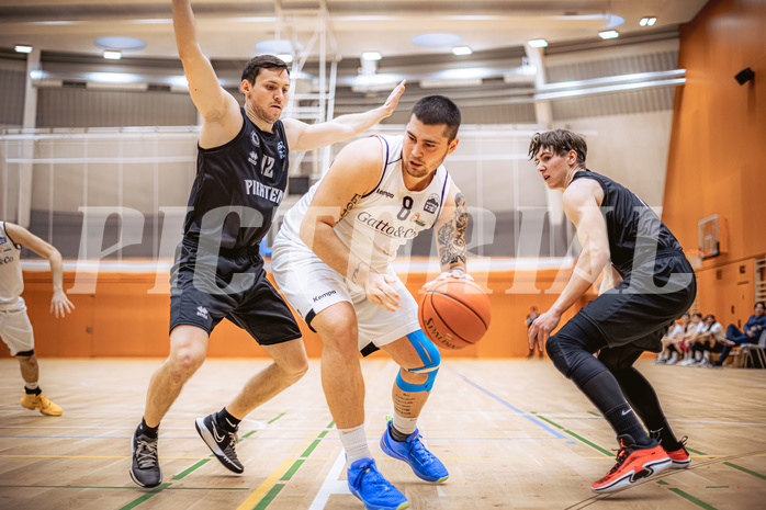 Basketball, Basketball Zweite Liga 2022/23, Grunddurchgang 16.Runde, Basket Flames, Wörthersee Piraten, Nikolas Susa (8)