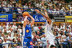 Basketball Superliga 2023/24, Playoff, Viertelfinale Spiel 1 Gmunden Swans vs. Oberwart Gunners
