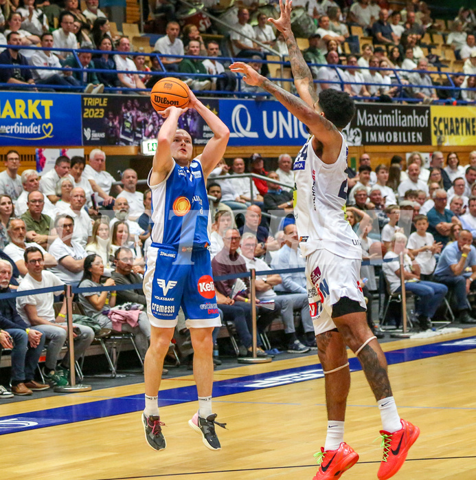 Basketball Superliga 2023/24, Playoff, Viertelfinale Spiel 1 Gmunden Swans vs. Oberwart Gunners


